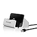 Micro USB Charging Dock, Android Smartphones Desktop Stand Sync and Charger Docking Station for All Android Phones with Micro USB 2.0 (Silver)