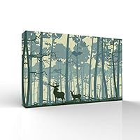 signwin-Canvas Wall Art-Quiet Romantic Forest-Canvas Prints Home Artwork Decoration for Living Room,Bedroom - 12x18 inches