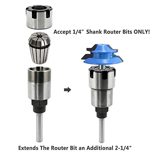 Tools & Home Improvement Collets Yakamoz New 1/4 Shank Router Bit