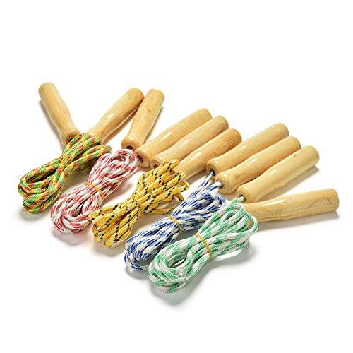 1pc-Skipping-Sports-Skipping-Rope-Practice-Speed-Jump-Random-Color-Wood-Grip-Handle-Children-Kid-Fitness-Equipment-TrainingRandom-Color
