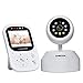 Baby Monitor - Video Baby Monitor with Camera, Remote Pan-Tilt, HD Display, Super Clear Night Vision, and Two-Way Talk (Cool White)