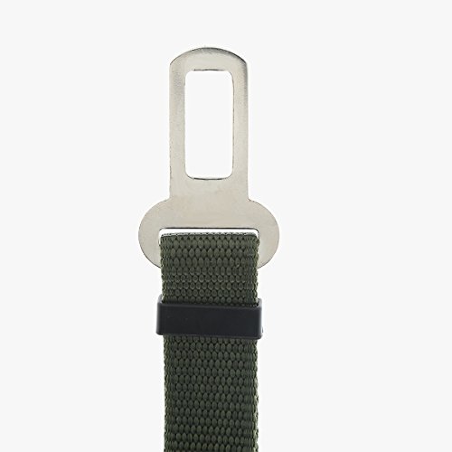 Dog Seat Belt, Harness Car Safety Seatbelt 2 Packs, Adjustable Nylon Strap and Universal Clip For Buckle up Dogs Puppy Cats Pets,Shock Absorbing for Safe Travel - Green - Thumbnail 6