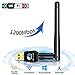 Wsky USB WiFi Adapter, 1200Mbps USB Wireless Network Adapter for Laptop/PC/Desktop, WiFi Dongle with 5dBi Antennas Dual Band 2.4GHz/5GHz, Support Windows XP/Vista/7/8/8.1/10 Mac OS 10.4-10.12 Linux