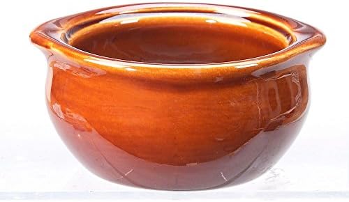 Vertex China OSC-12-B Brown Accessories Onion Soup Crock, 5-1/4", 12 oz., Brown (Pack of 24)