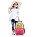 Stephen Joseph Kids' Little Girls Classic Rolling Luggage, Flower, 14.5x8.5x18