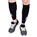 Calf Compression Sleeves, Aegend Anti-Slip Leg Compression Socks for Shin Splints & Calf Pain Relief, Circulation & Recovery, Running, Hiking, Cycling, Basketball, Football, Crossfit, 3 Sizes, 1 Pair