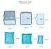 9Pcs Magik Waterproof Clothes Storage Bags Packing Cube Travel Luggage Organizer Pouch (Gray)