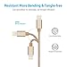 [Apple MFi Certified] OLALA 3.3 Feet/1 Meter Nylon Braided Lightning to USB Cable Sync and Charging Charger Cord for iPhone, iPad and More (Gold)