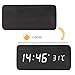 PrettyMakeUp SWEET-108 Digital Clock, Modern Simplicity Wooden Alarm with Time Temperature and Voice Control