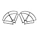 Sdoveb 4pcs ABS Propeller/Blades Protection Cover/Drone Tripod Bracket/Flight Motor for JJ-RC H68 RC Quadcopter (4pcs ABS Propeller)