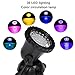 WEGEEY Pond Light, Waterproof IP68 Underwater Submersible Spotlights with Remote, 36 LED Multi-Color & Adjustable & Dimmable Aquarium Garden Fountain Waterfall Pool Tank Lights (4-Pack （Upgraded）)