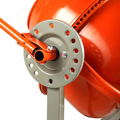 Sandinrayli 1/2 HP 2.2 Cu FT Portable Electric Concrete Cement Mixer Barrow Machine Mixing mortar - Thumbnail 7
