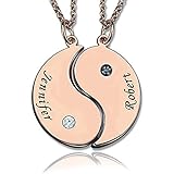 Grance BFF Puzzle Necklace Personalized Engraved