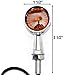 DLLL 2pcs Amber Universal Motorcycle Lens Retro LED Turn Signal Bulb Blinkers Light Indicator Side Marker for Harley Davidson Suzuki Honda Kawasaki Yamaha BMW Scooter Vesp Moped Metric (Chrome)