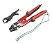 Dicero Fishing Crimper Pliers (4 Crmping Size,Heavy-Duty Made) with Hardened Jaws and Cutters.-Plastic Fish Gripper Free