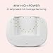 Gel Nail Lamp with 5 Storage Units, NEXPURE 48W UV LED Nail Dryer Curing Lamp 4 Timer Setting Auto Sensor for All Nail Polish
