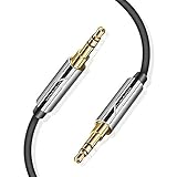 AUX Cable for Car, Cellularize [4FT/1.2M - 24K Gold Plated, Hi-Fi Sound Quality] 3.5mm Auxiliary Audio Cord Compatible with Home Theater, iPods, iPhones, iPads, Beats, Echo Dot, Speaker, Sony