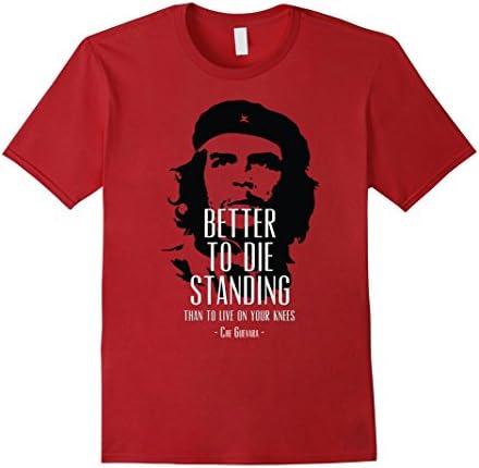 Mens Che Guevara quote Medium Cranberry