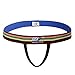 Arjen Kroos Men's Sexy Thong Underwear Jockstrap G-String T-Back (Medium, Black/White/Blue/Orange)