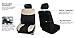FH Group FH-FB056114 Modern Flat Cloth Car Seat Covers, Beige/Black Color