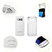 COOFUN Samsung Galaxy S7 Edge Charger Case 5200mAh Ultra Slim Rechargeable Portable External Backup Battery Pack-Charger Cover-Protective Case Power Bank Case (White)