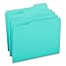 Smead Standard File Folders, 100 Count, Teal, 1/3-Cut Tabs, Letter Size (13143)