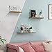 Amazing Roo Floating Shelves Wall Mounted Set of 3, Wood Wall Shelves with Black Metal Brackets, Storage Rack for Living Room/Kitchen/Bathroom/Bedroom/Office