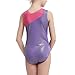 :DAXIANG One-Piece Gymnastics Leotard For Little Girl Rainbow Stripes Danskin Unitards Ballet Tutu, Purple/2-15 Years, size 130