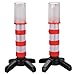2 Pack LED Emergency Roadside Flares, BonyTek Roadside Auto Emergency Safety Strobe Warning Light Beacon Flare with Solid/Strobe/Flashlight Modes, Magnetic Base, Upright Stand, Gift Box - Red
