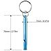 FineGood Aluminum Whistles, 4 Pack Emergency Survival Whistles with Key Ring Chain for Sport Referee Hiking Camping Climbing