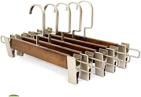 Retro wooden pants rack flat hook/ woody adult non-slip Pant/ seamless trousers clip-A