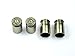 Set of 4 Bullet Valve Tire Caps for Car - SILVER / NICKEL