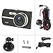 Dash Camera 1080P, EIVOTOR Car Camera DVR 4 Inch LCD Screen Full HD 140 ° Dual DashCam Front Rear Wide Angle Car Recorder with G-Sensor Night Vision Motion Detection WDR Parking Monitor Loop Recording