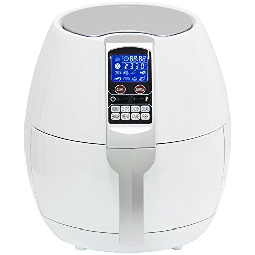 Electric Air Fryer W/ 8 Cooking Presets, Temperature Control, Timer- White