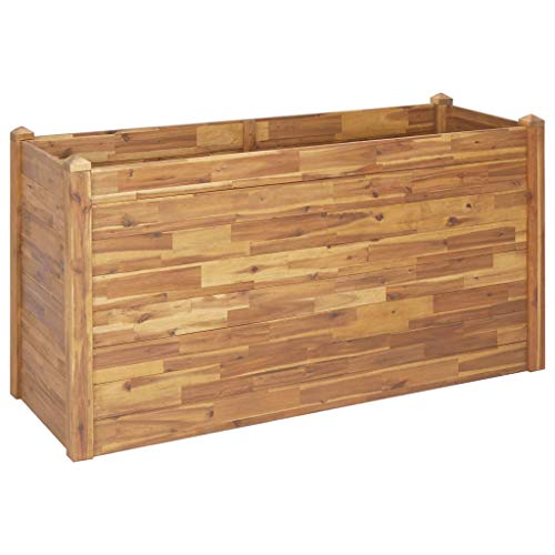 Tidyard Holz Stapelbaren Gartenbeet Blumenkasten Pflanzkübel Pflanzkasten Pflanzgefäß für Garten Terrasse Balkon… – Bild 3