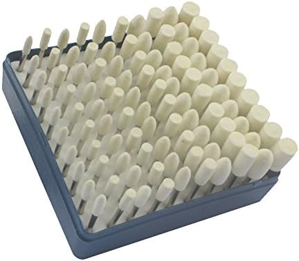 Mounted Point Set, KINGSHENG Direct Multifunctional Wool Felt Points Mandrel 1/8 inch Shank Polishing Tool 100 in 1