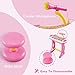 Reditmo Toddler Toy Keyboard, Kids Piano Electronic Organ 31 Keys, with Microphone, Firmer Stool, Educational Toy for 3-6 Years Old Children, Baby, Toddlers, Pink