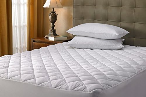 Hypoallergenic Quilted Soft Mattress Pad, Stretch Pocket fit up to 20” Deep Mattress, Softie Brand (Queen)