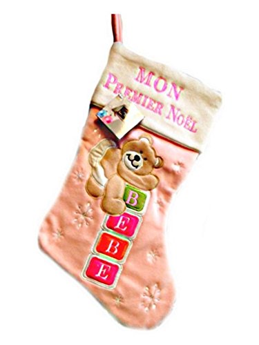 Voxloud Com Noel Ameublement Et Decoration Chaussette De Noel Rose Special Bebe Pour Fille Mon Premier Noel