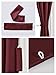 Yakamok Blackout Curtains for Bedroom, Thermal Insulated Blackout Window Curtains with Grommet Top for Living Room- Burgundy Red- 52W x 84L -2 Panels