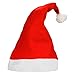 Yansanido 1 Dozen(12pack) 16'' x 12.2'' Adult Santa Hat Traditional Red and White Felt Hats Christmas Santa Hat