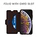 OTTERBOX Strada Series Case for iPhone Xr - Retail Packaging - Espresso (Dark Brown/Worn Brown Leather)