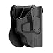 OWB Holster for Smith & Wesson MP Shield 9mm / .40 3.1" Barrel Without Laser, S&W M&P Shield M2.0 9mm Polymer Holster with 360 Rotation Cant, Right-Handed primary