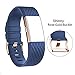DB Charge 2 sai073 Band with Rose Gold Buckle for Fitbit Charge 2 Wrist Band Classic Fitness Flex Adjustable Colorful Fashion Sport and Sleep Clasp Bracelet Replacement Accessories