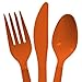 (16 Forks, 16 Spoons & 16 Knives) (Orange)