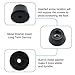 uxcell 10 Pcs 19.5mm x 12mm Conical Recessed Rubber Feet Bumpers Pads Black