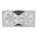 Comfort Zone CZ310R 3-Speed 3-Function Expandable Reversible Twin Window Fan with Remote Control and Removable Cover and Bug Screen