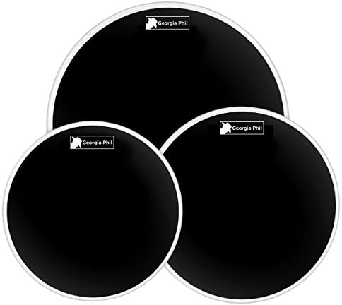 Georgia Phil Black Tom Drum Head Pack 12 13 16 …