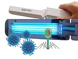 GERMISE UV Light Smartphone Sanitizer - Travel Portable Folding UV Light Wand Sanitizer - 3-Watt UV-C Lamp Keyboard Sanitizing Wand - Cell Phone Sterilizer Proven to Kill Germs