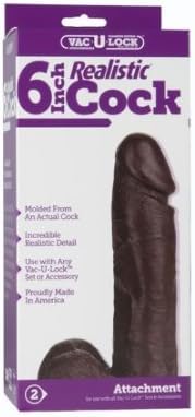 Bundle Package Of V-Lock 6in. Realistic (Black) And JO H20 4.5oz.